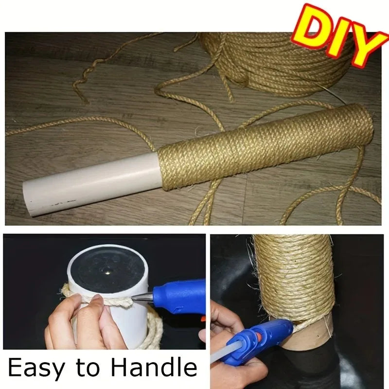 20/50M Natural Sisal Rope Cat Scratcher Rope Tree Scratching DIY Toy Paw Claw Furniture Protector Scratching Post