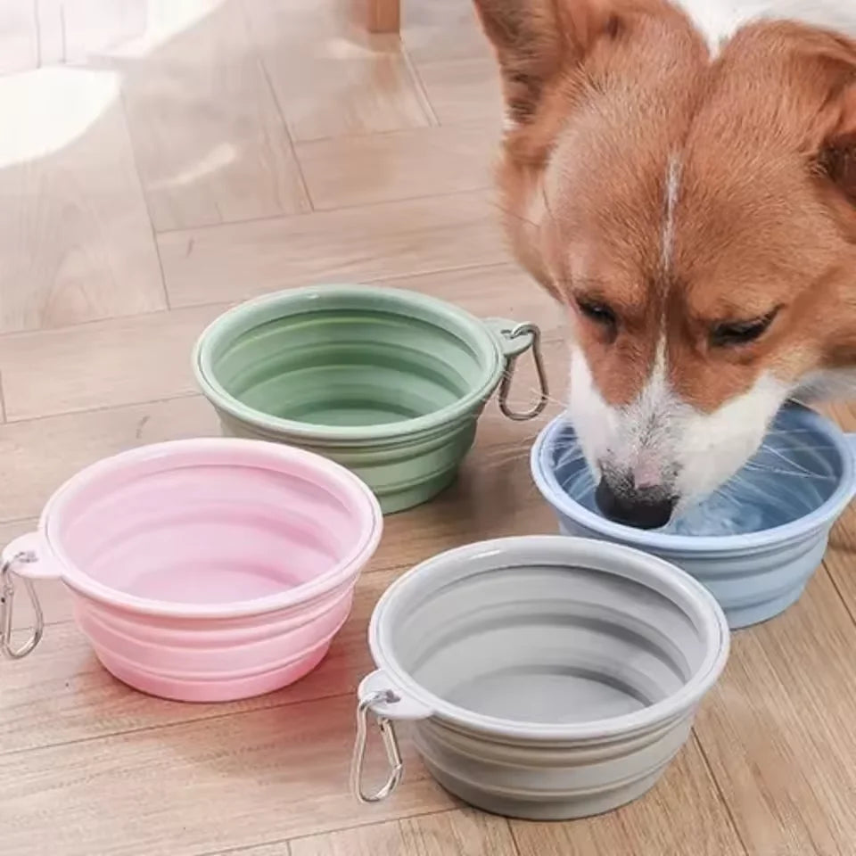 Folding Bowl for Cat/dog  Food/Water Large