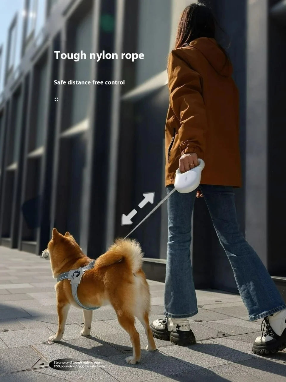Big Dog Leash Large Dog Harness Straps for dogs Controllable Safety Explosionproof Dog Rope Strip Dog Traction Walking Outdoor