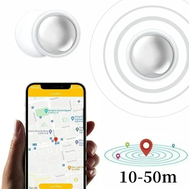 Lenovo GPS AntiLost Device Mini Bluetooth 5.0 Tracker Round Pet Kids Bag Wallet Tracking Finder Locator Air Tag Smart Home