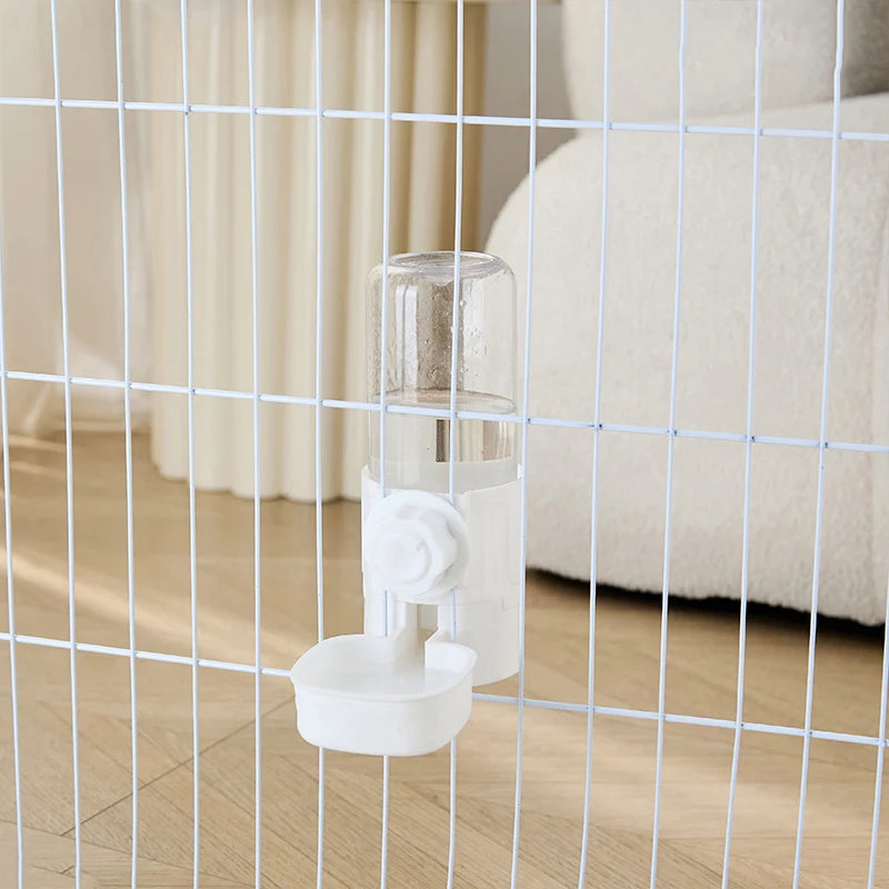 AURABASE - Hanging Automatic Pet Feeder and Water Dispenser, Gravity Auto Feeder and Waterer Set with Container Bowl for Cages.