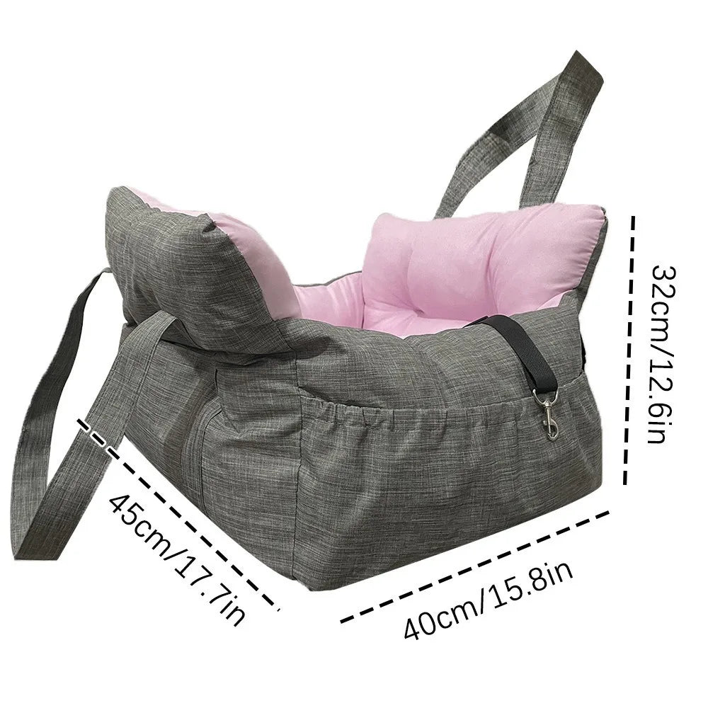 New Pet Car Seat Kennel Puppy Cat Out Seat Mat Removable Washable Dog Out Safety Seat Travel Nest
