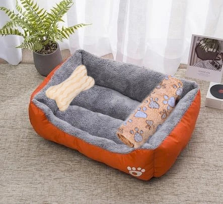 Aura Base - Candy-Colored Warm Pet Kennel, Square Nest Bed for Small and Medium Dogs.