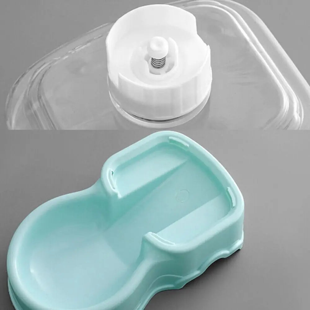AURABASE - Automatic Pet Feeder and Water Fountain, Large Capacity Food Dispenser and Drink Bowl for Cats and Dogs.