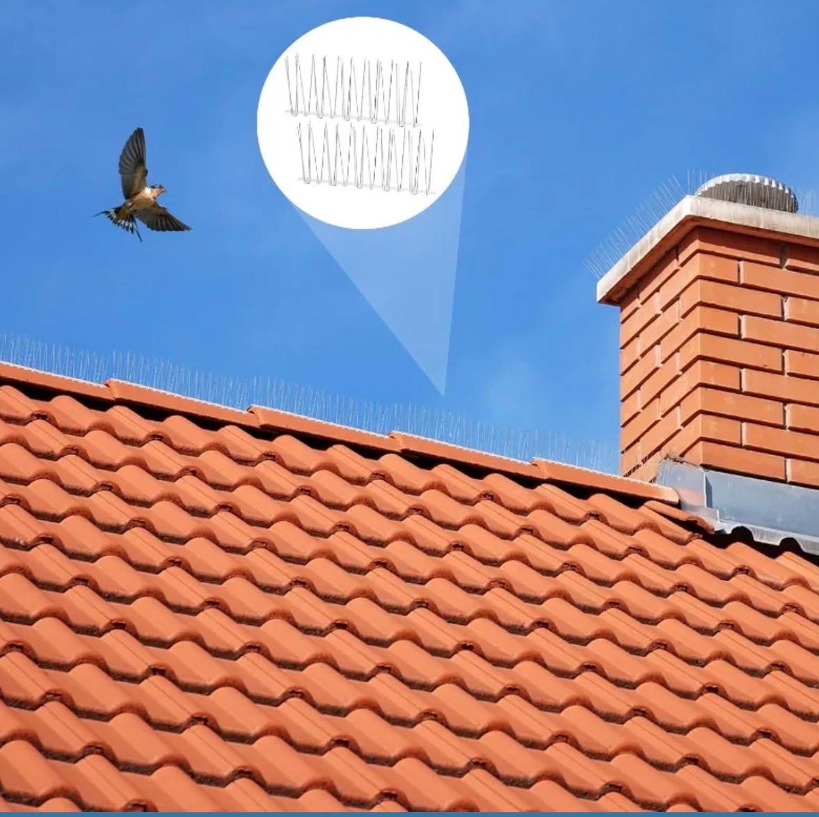Anti Bird Spikes Pigeons Repellent Outdoor Garden Bird Repeller Squirrel Raccoon Cat Deterrent Spike for Yard Roof Balcony
