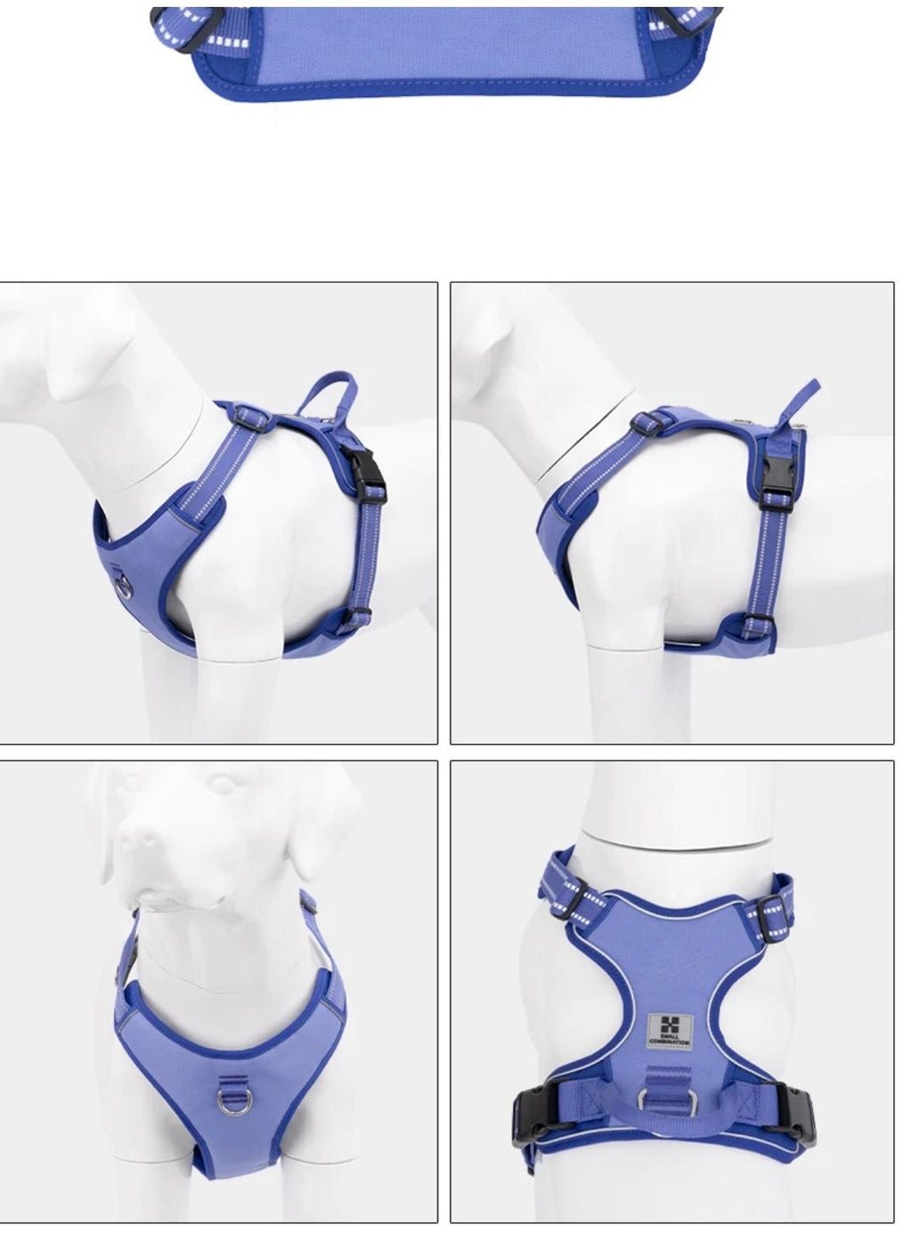 Dog Harness No Pull Reflective Pet Dog Chest Harness Adjustable for Small Medium Large Dogs Outdoor Walking
