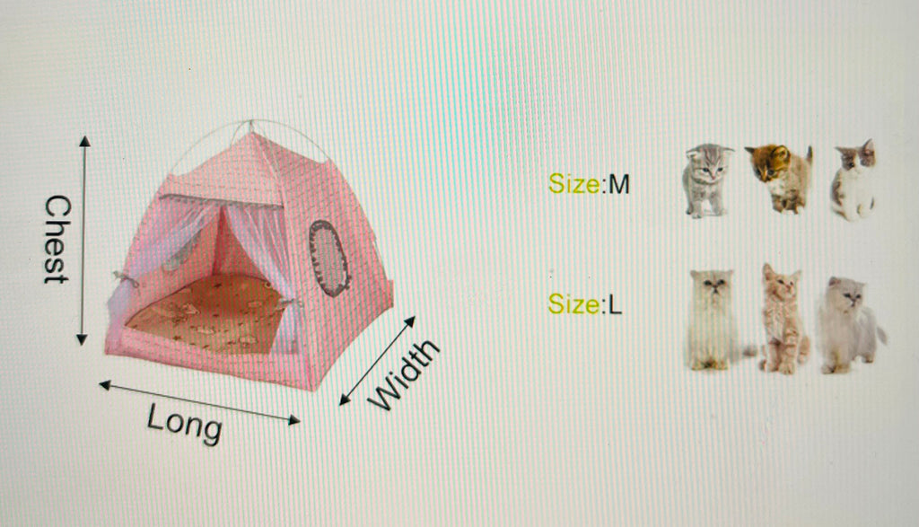 Cat Broken Flower Tent Semi Enclosed Internet Celebrity Tent Nest Universal for All Seasons Pet Supplies Summer Dog and Cat Nest