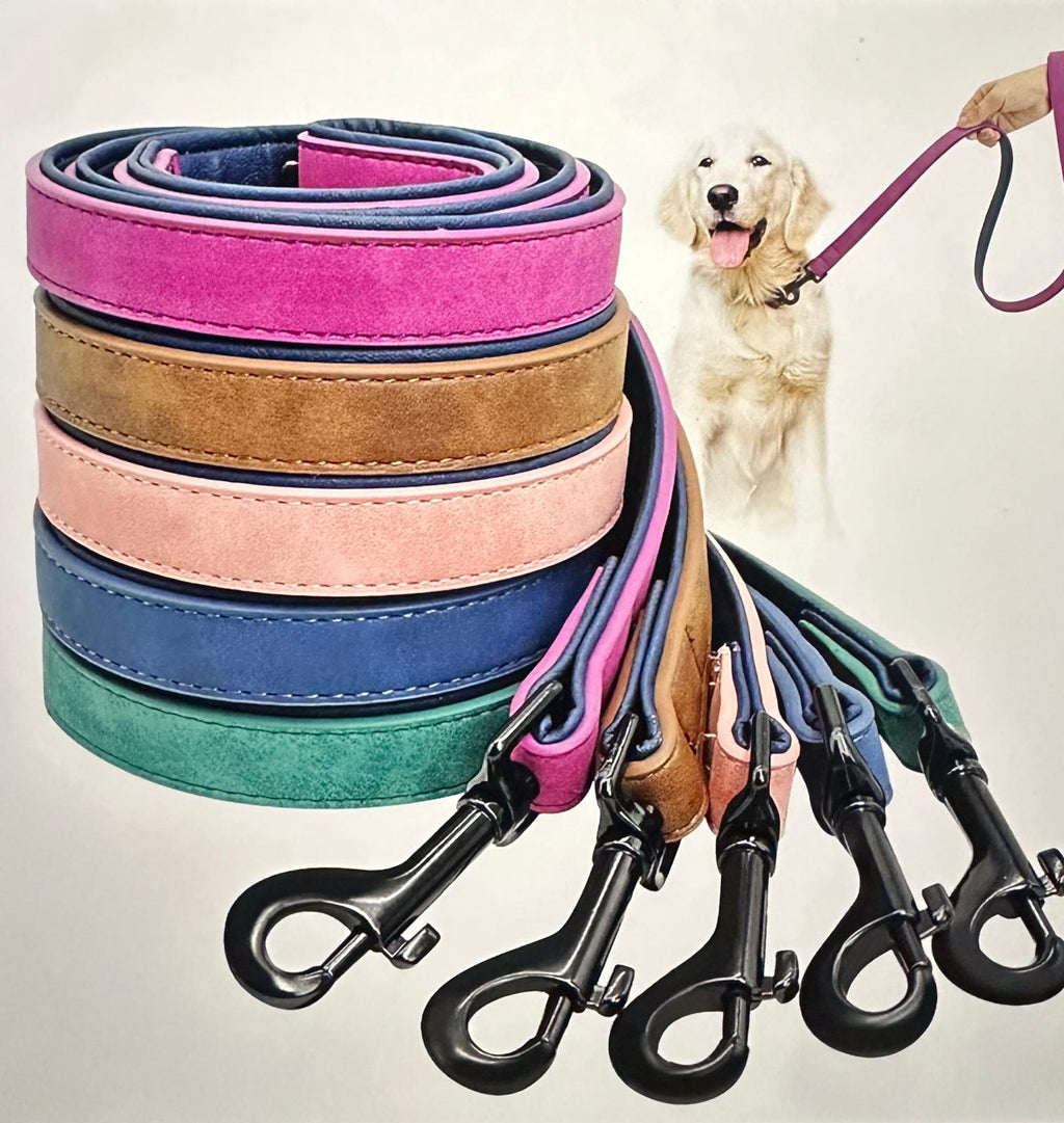 Dog Leash Harness Leather Lead Pet Dog Puppy Walking Running Leashes Training Rope Belt for Small Medium Large Dogs Pet Supplies
