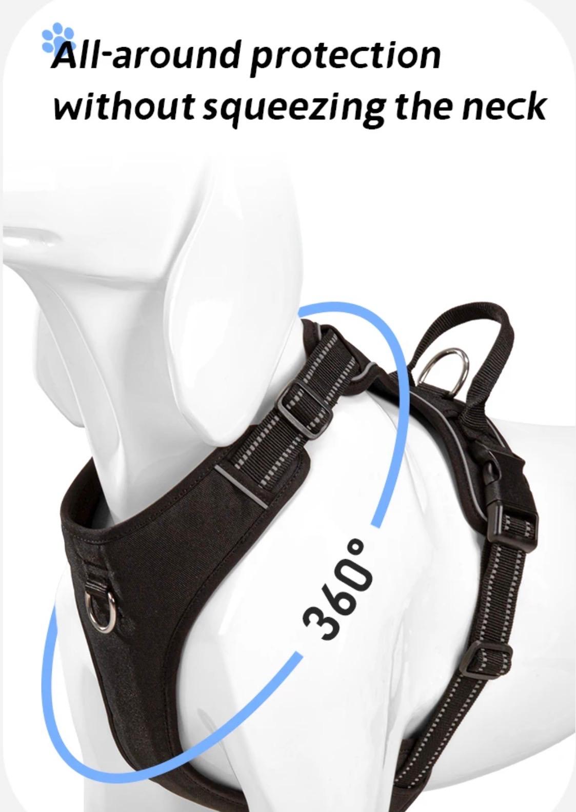 Dog Harness No Pull Reflective Pet Dog Chest Harness Adjustable for Small Medium Large Dogs Outdoor Walking