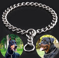 Pet P Snake Chain Collar Dog Choke Collar Stainless Steel for Dogs Adjustable Dog Training Choke Collar for Bulldog