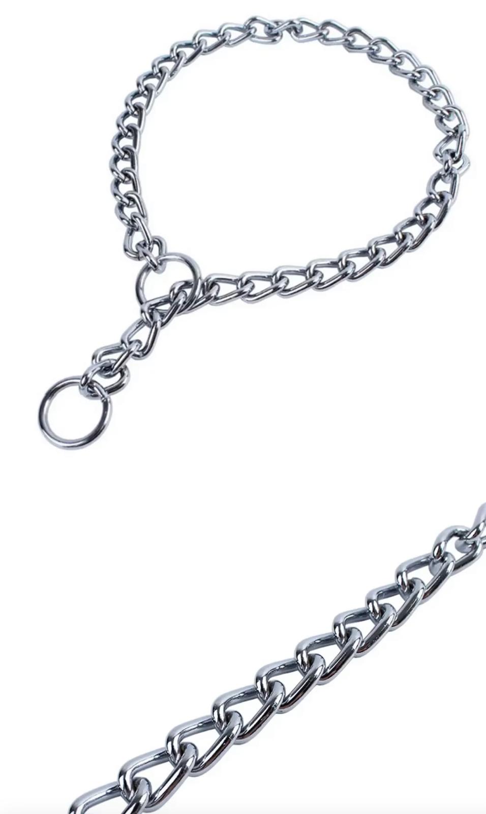 Pet P Snake Chain Collar Dog Choke Collar Stainless Steel for Dogs Adjustable Dog Training Choke Collar for Bulldog