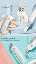 Pet Cat Dog Nail Clipper Cutter Adjustable Hole with Nail File to Avoid Excessive Cutting Professional Grooming Tool