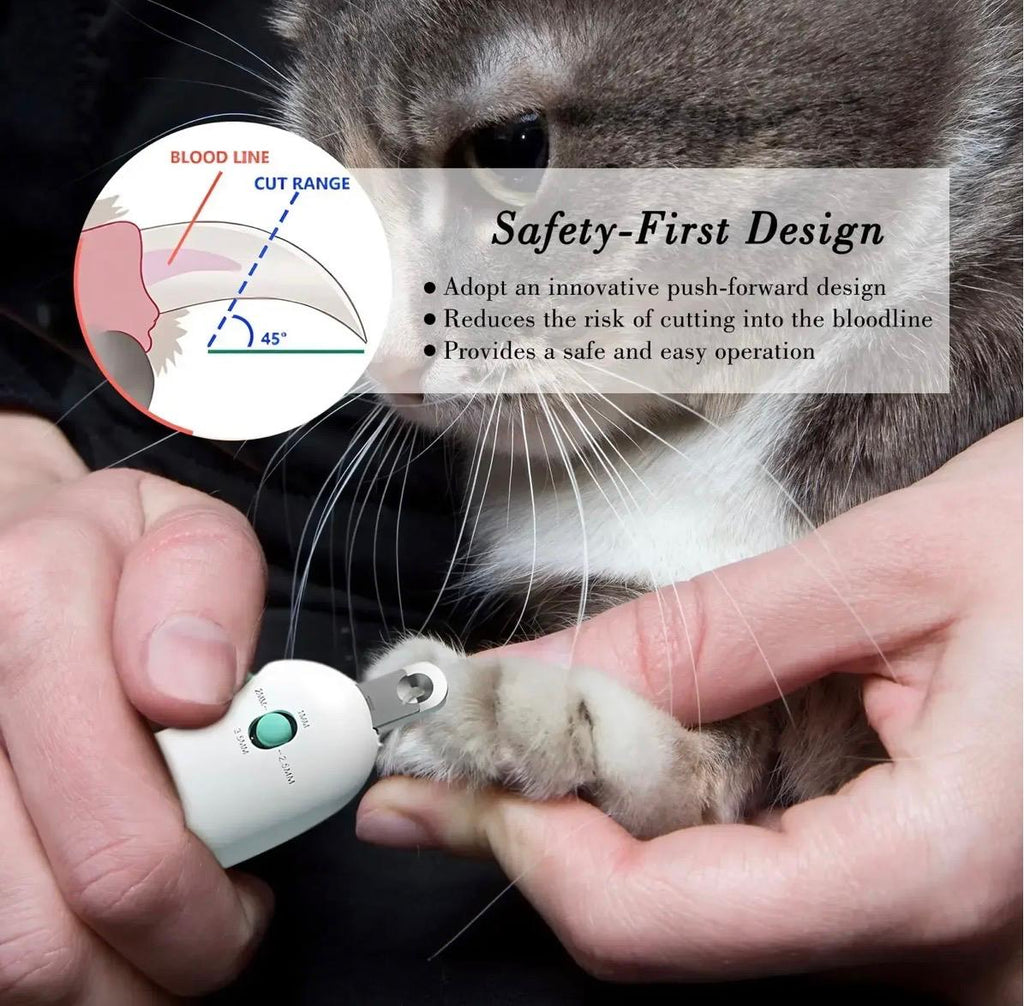 Pet Cat Dog Nail Clipper Cutter Adjustable Hole with Nail File to Avoid Excessive Cutting Professional Grooming Tool