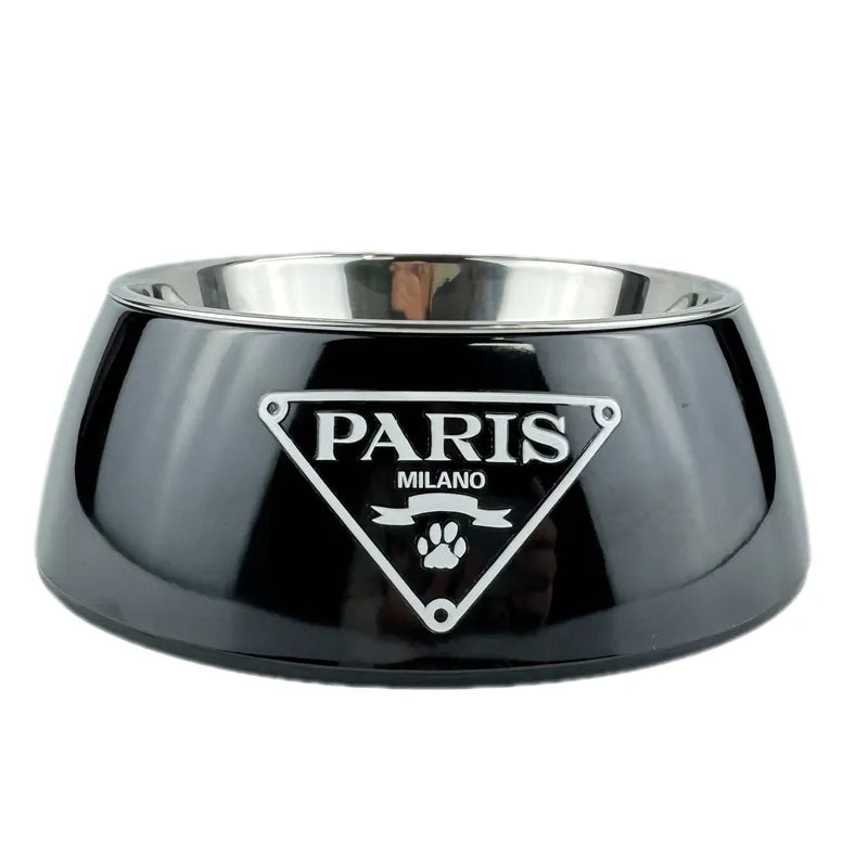 Luxury Dog Bowls PAWDA Pets Bowl, Bpa-Free Food & Water Bowl for Small, Medium & Large Breeds, Non-Skid, 2-In-1 Removable Stainless Steel Pet Water&Food Bowl for Dogs and Cats J32