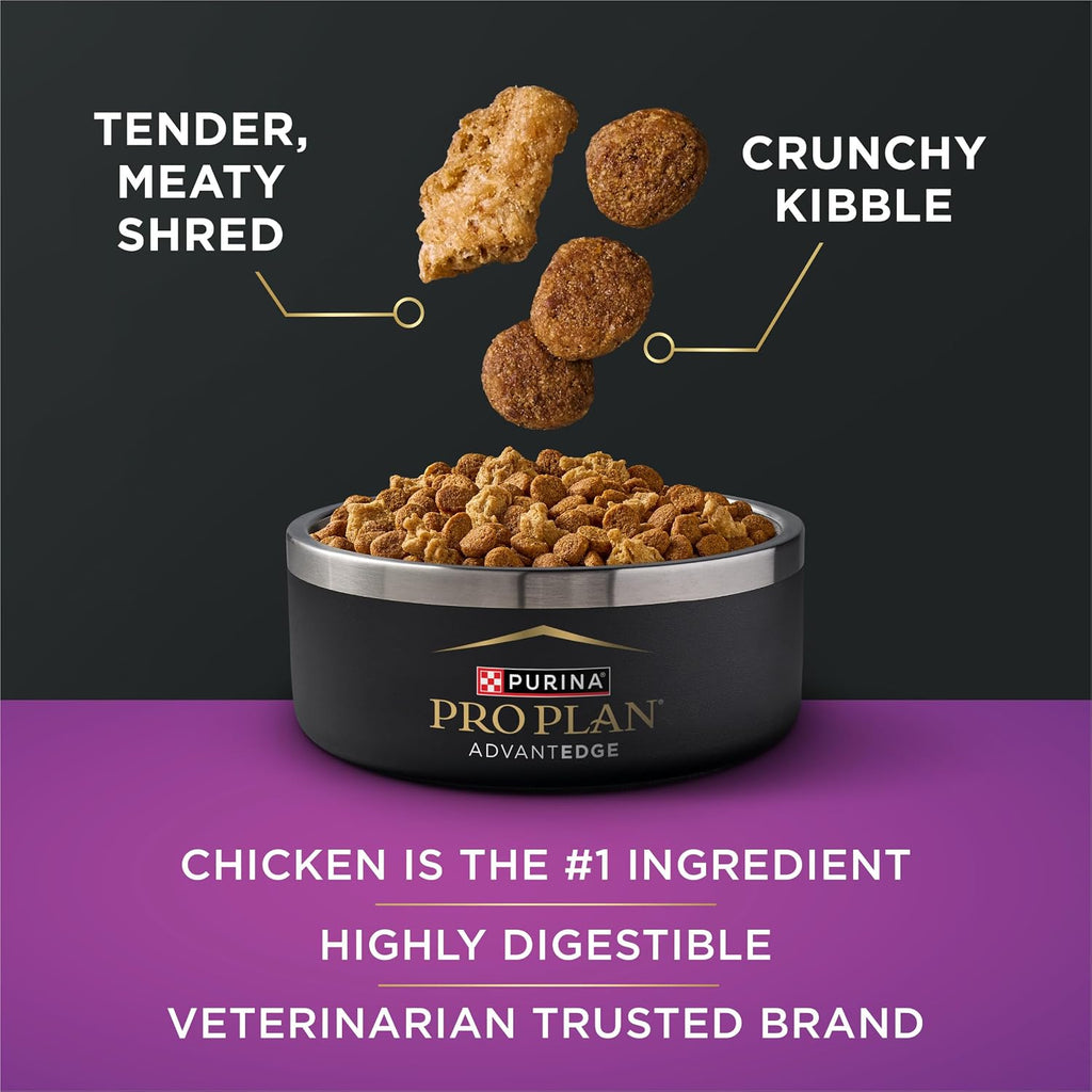 Purina Pro Plan Advantedge Senior Support plus Shredded Blend Chicken and Rice Formula Dry Dog Food - 3.5 Lb. Bag