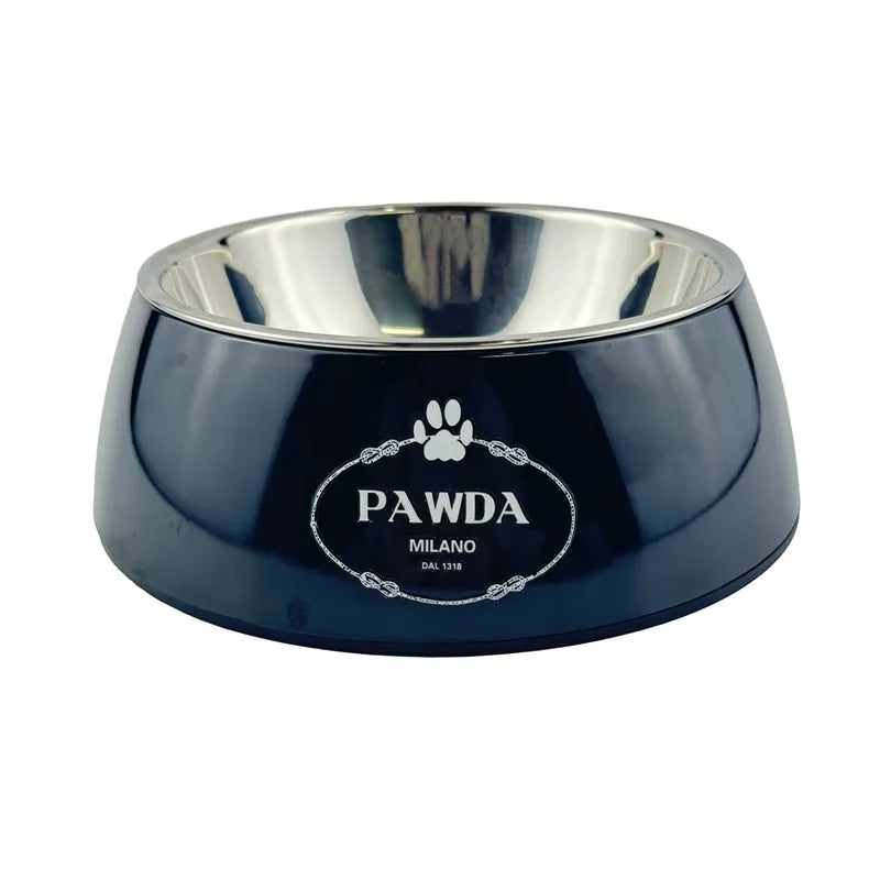 Luxury Dog Bowls PAWDA Pets Bowl, Bpa-Free Food & Water Bowl for Small, Medium & Large Breeds, Non-Skid, 2-In-1 Removable Stainless Steel Pet Water&Food Bowl for Dogs and Cats J32