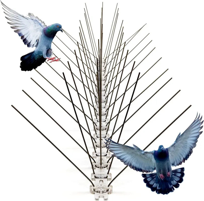 Stainless Steel Bird Repeller Set Pigeon Spike Deterrent anti Bird Pigeon Squirrel Cats Repellent Garden Fence Roof Wholesale