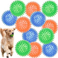 1/36Pcs Squeaky Dog Toys Spiky Dog Balls Cleans Teeth and Gum Health for Your Pet Squeaker Ball Toys for Aggressive Chewers