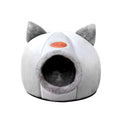Cat Head Shape Cute and Comfortable Warm Cat House Safe Sleep Cave Non-Slip Semi-Closed Design Four Seasons Universal Cat Nest