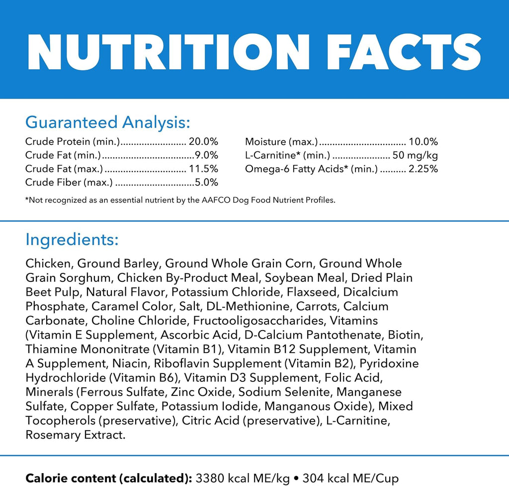 Proactive Health Healthy Weight Large Dry Dog Food, Chicken, 29.1 Lb | Vet-Recommended, Real Chicken #1 Ingredient, L-Carnitine for Metabolism, No Fillers or Artificial Flavors, for Large Breeds