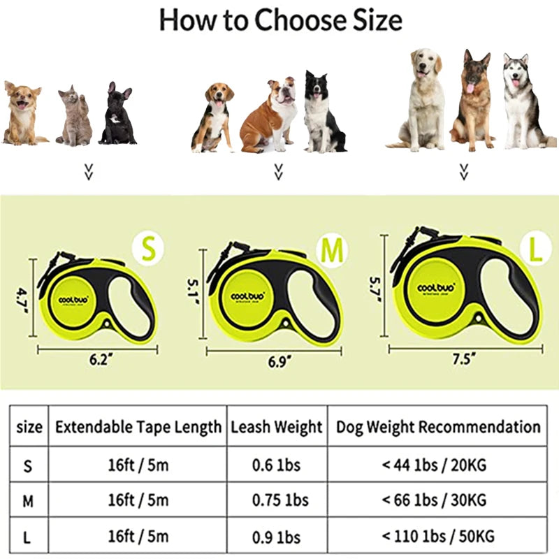 5M Luxury Pet Dog Leashes Retractable Dog Leash for Large Medium Dogs Cat Puppies Accessories Small Automatic Extension Lanyard