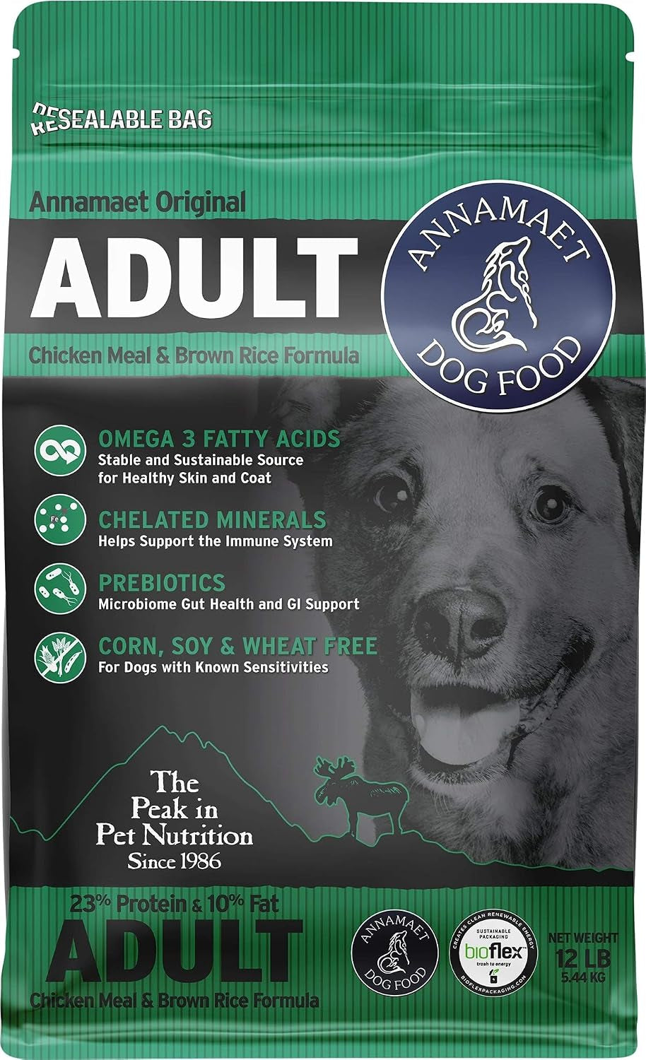 Original Adult Formula Dry Dog Food, 23% Protein (Chicken & Brown Rice), 12-Lb Bag
