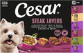 Wet Dog Food, Steak Lovers Variety Pack, 3.5 Oz, 36 Count | Real Meat #1 Ingredient, Easy Peel Trays, 100% Complete & Balanced, No Fillers, No Added Sugar, No Artificial Flavors