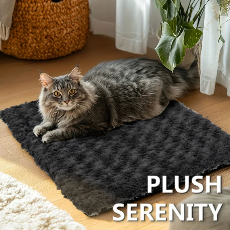 Self-Heating Pet Pads Blanket Puppy Pad Warm Cushion Mat for Cats Dogs Washable Pets with Thermal Body Heat Reflecting Core Pads